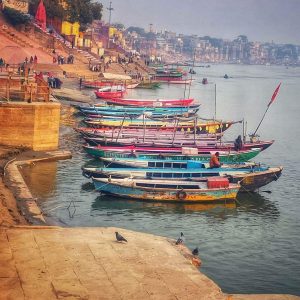 boats at assi ghat