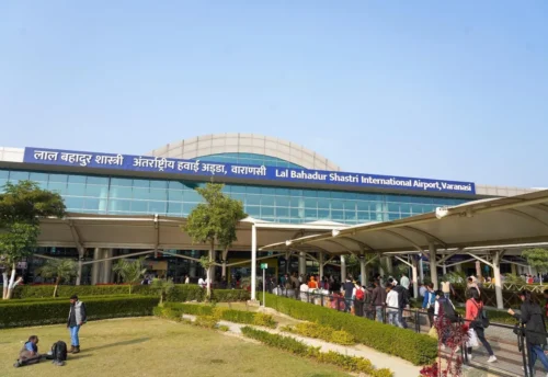 The terminal building of Varanasi airport