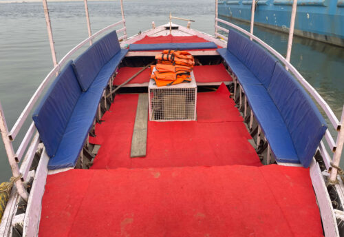 Normal motor boat for Dev Diwali boat ride in Varanasi