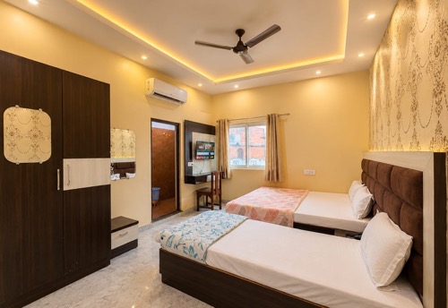 Wide view of the Triple Bed Room, Hotel Shivala Grand