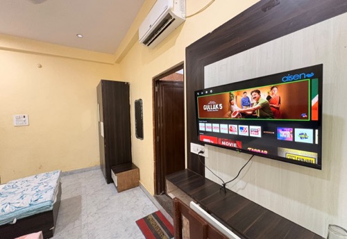 TV and AC in a room at Hotel Shivala Grand